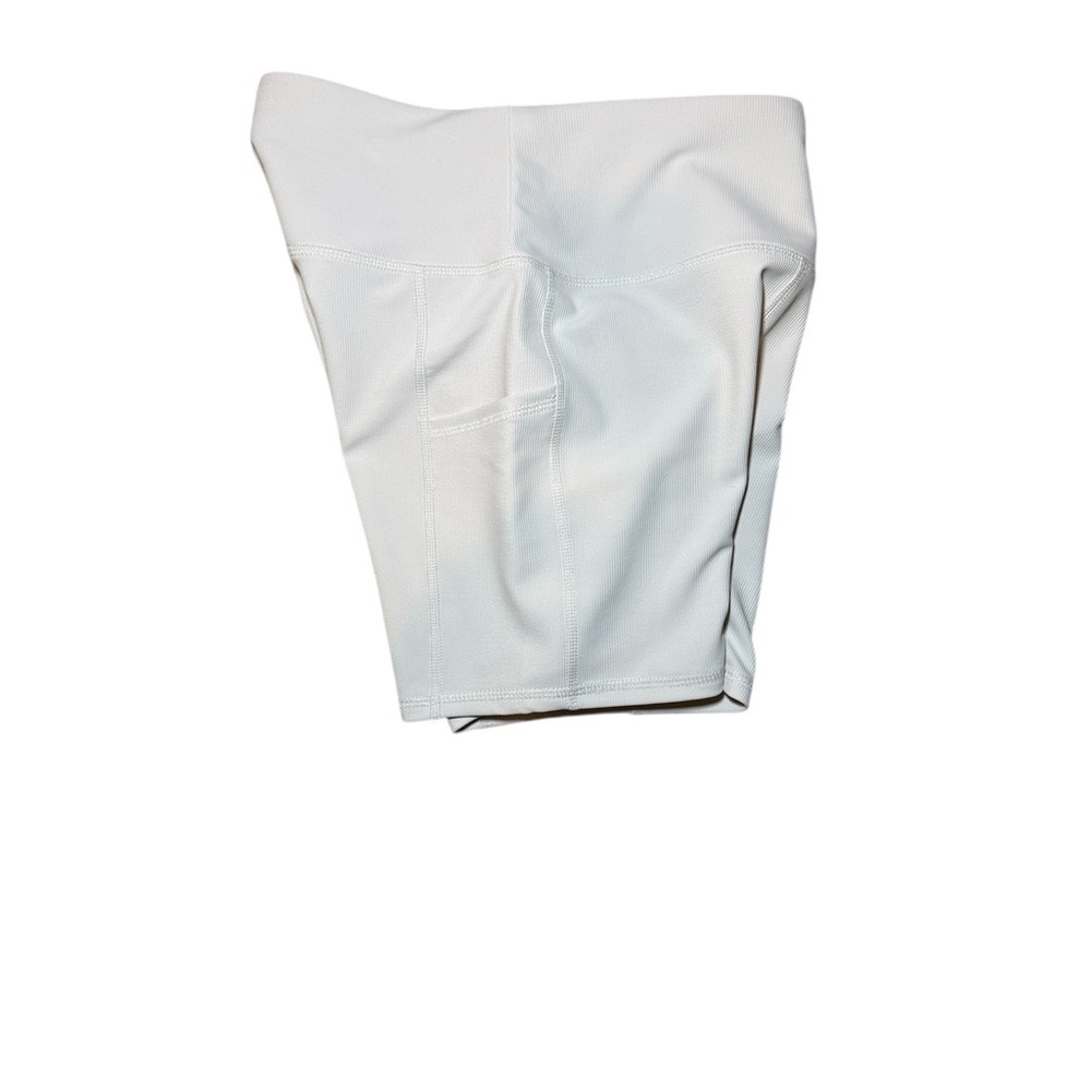 RBX Woman’s Cream Ribbed Bike Short Size Small - Picture 4 of 8